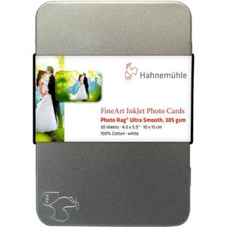 Hahnemühle, Photo Rag Ultra Smooth 305 g - Photo Card, 10x15 cm, 30 ark