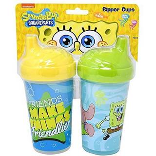 Cudlie baby dreng 2 pakke 10 oz h?rd tud sippy cup til sm?barn svamp bob