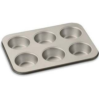 Cuisinart Chef's Classic Nonstick Bakeware 6-Cup Jumbo Muffin Pan Champagne