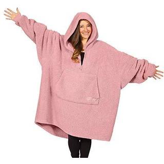 Den komfortable original Teddy Bear Quarter-Zip | Overdimensioneret mikrofiber og sherpa b?rbart t?ppe set p? hajtank En st?rrelse passer til all