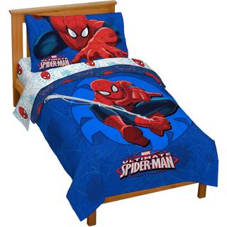 Marvel Spiderman 'Regulator' Toddler 4 Piece Bed Set