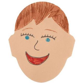 Roylco Funny Face Pad 5 x 8 tommer forskellige farver 50 ark