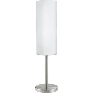 EGLO TROY 3 bordlampe, børstet stål/hvid