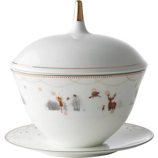 Wik & Walsøe Julemorgen Sovsekande 14 Cm - Sovsekander & Sovseskåle Benporcelæn Hvid - 45404