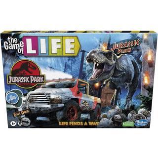 Hasbro Gaming the Game of Life Jurassic Park Edition Family Board Game for Kids Ages 8 and Up Inspired af den originale hitfilm