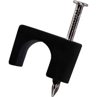 Qualgear 6mm kabelklip Black 100 Pack CC2-B-100-P