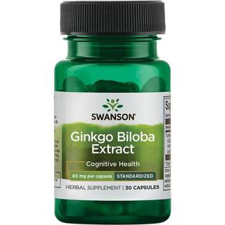 Ginkgo Biloba-ekstrakt, 60 mg - 30 kapsler