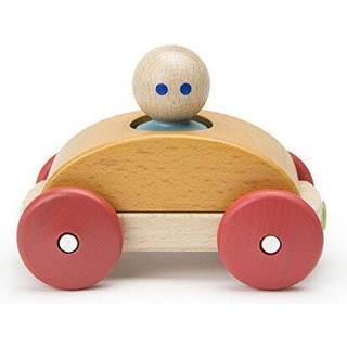 3 stykke Tegu Magnetic Racer Building Block Set Orange