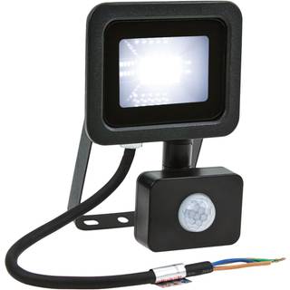 10W LED projektør m. sensor 4000K 820 Lumen