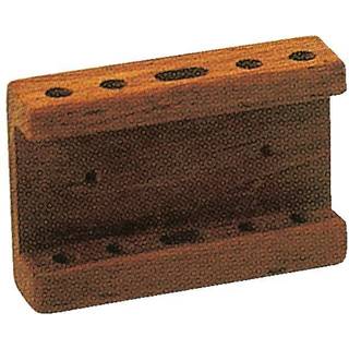 Pennholder i teak Roca, 12 x 2.5 x 8 cm