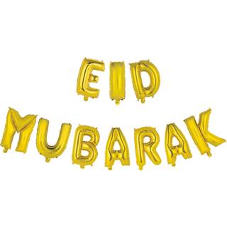 Eid Mubarak bogstav balloner Guld