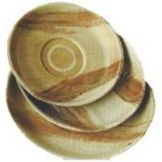 Fad, palmeblad, rundt, bionedbrydeligt, Ø 24 cm, 25 stk.
