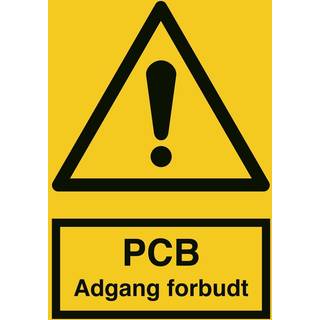 Advarselsskilt - PCB adgang forbudt - Plast - 297 x 210 mm (A4)