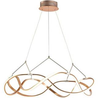 LED-hængelampe Molly, rosaguld, dæmpbar, Ø 80 cm