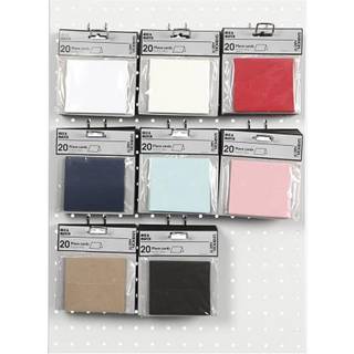 Bordkort, str. 9x4 cm, 220 g, ass. farver, 8x10pk./ 1 pk.