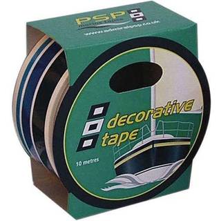 Dekortape PSP Go-Fast Decorative Tape, 21 mm x 10 meter, blå, 3-pack