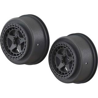 ARRMA AR510096 SC 2.2/3.0 Wheel 14mm Hex Black (2)