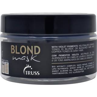 Truss Blond Mask - Hydrerende blond hårmaske lilla toner til messinghår - neutraliserer orange gule toner på blond bleget gråt hår - (6.35 oz)