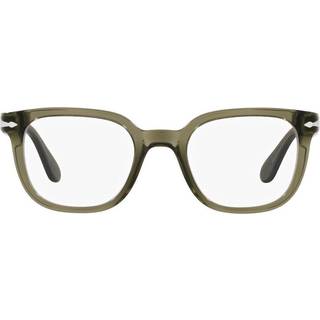 Persol Unisex PO3263V 1103 Optiske stel Acetat Grå Transparent Firkantet Normal