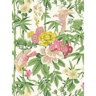 Bamboo & Birds Scallion Green - DWAW217130