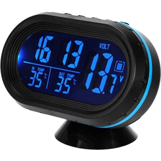 Bilur med termometer og voltmeter