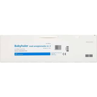 Babyhaler med ansigtsmaske nr. 2 Medicinsk udstyr 1 stk