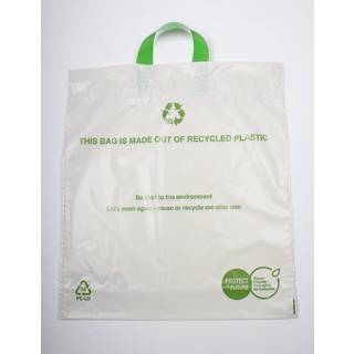 Plastikbærepose Recycled loop 400x450/50x0,06mm