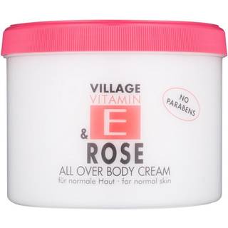 Village Hudpleje Vitamin E All Over Body Cream Rose 500 ml (112,00 kr / 1 l) - 500 ml