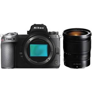 Nikon Z 7II spejlløst digitalt kamera med 24-70mm f/4-objektiv og FTZ-adapterpakke