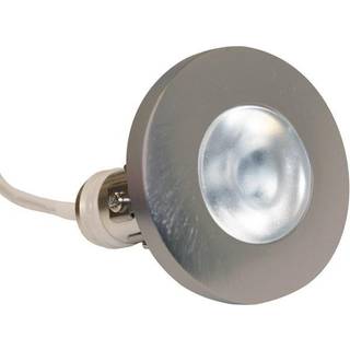 NORDTRONIC Viola Mini Downlight 350mA, 2W LED 2700K, udendørs, børstet stål