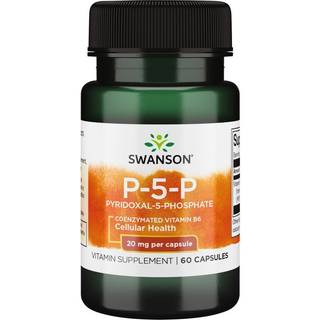 P-5-P (Pyridoxal-5-fosfat) Coenzymated Vitamin B6, 20 mg - 60 kapsler
