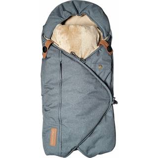 Sleepbag Mini Vinterkørepose, Grey Mélange/Brown