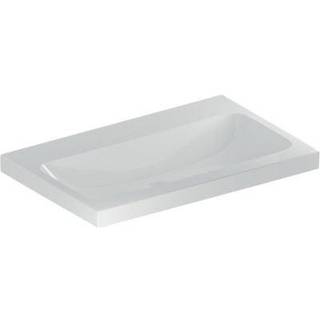Geberit iCon Light håndvask til borplademontering: B=75cm, T=48cm, Hanehul=Uden, Overløb=Uden, Hvid