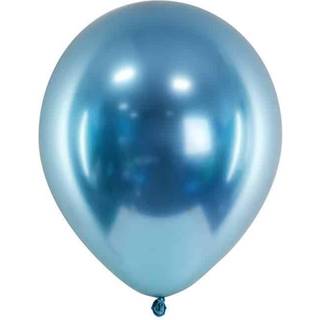 10 stk. Chrome balloner blå 12" - Spejlblanke til bryllup & konfirmation