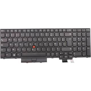 Lenovo - notebook replacement keyboard - with Trackpoint - French - Bærbar tastatur - til udskiftning - Fransk - Sølv