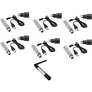 Eurolite Set QuickDMX 1x transmitter + 6x AKKU receiver TILBUD NU