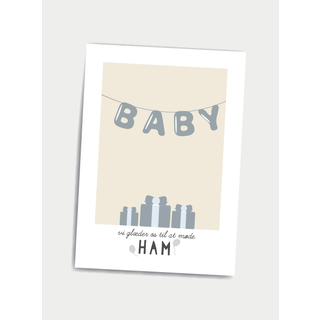 Vi glæder os til at møde ham, A5 plakat el. kort - Dialægt Citatplakat