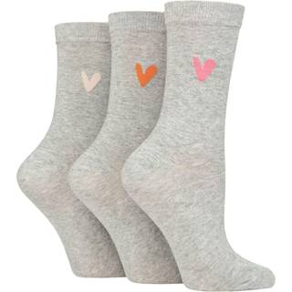 Caroline Gardner Signature Hjerte Motiv Crew Socks 3 Pakkeen