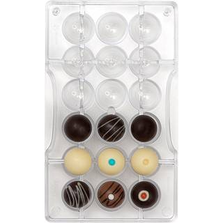 Hemisphere - Polycarbonat Chokoladeform, Decora