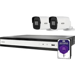 ABUS komplet sæt med NVR og 2 PoE mini-tube-kameraer