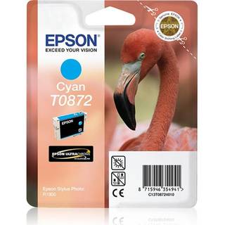 Kompatibel blækpatron Epson T0872 - C13T08724010 cyan 18,2 ml