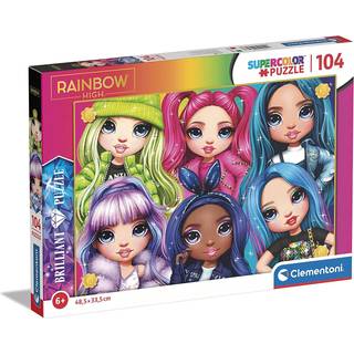 Clementoni Brilliant Rainbow Puslespil 104 Brikker