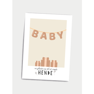 Vi glæder os til at møde hende, A5 plakat el. kort - Dialægt Citatplakat