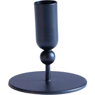 Lysestage Mat Sort H.9 cm