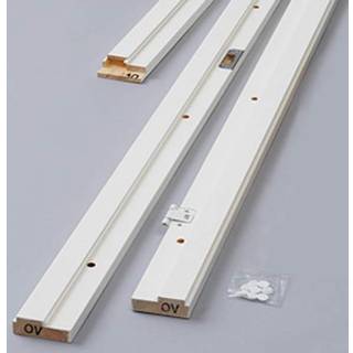 Swedoor+karm 147mm hvidmalet NCS S0502-Y med tætteliste, excl. bundstykke, 88,6 X 208,9 - M9X21