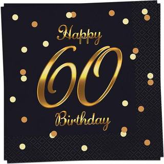 Servietter Happy 60 Birthday