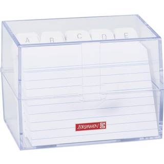 Karteibox A7 inkl. Karteikarten transparent