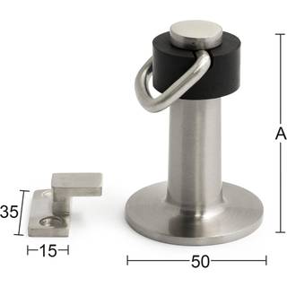 Habo Dørholder 393, rustfri 70 mm