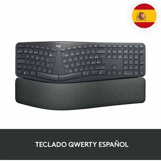 Logitech Ergo K860 tastatur Kontor RF trådløs + Bluetooth Spansk Grafit