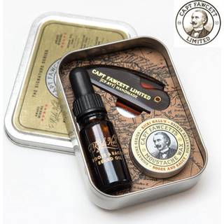 Captain Fawcett Ricki Hall´s Booze & Baccy Grooming Kit Gavesæt til skæg til mænd - 1 stk.